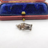 Sterling Silver Skiing Charm Pendant Vintage c1970