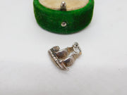 Sterling Silver Sailing Ship Charm Pendant Vintage c1970