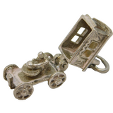Sterling Silver Mystic in the Caravan Opening Charm Pendant Vintage c1970