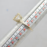 Sterling Silver 3 CZ Sparkling Cocktail Ring Vintage c1990 Size M