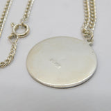 Sterling Silver St Christopher Travel Pendant Necklace Vintage c1970s