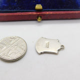 Sterling Silver and Enamel Travel Shield 'Guildford' Charm Vintage c1970