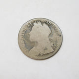 George II Silver Shilling Coin with Joseph Willmore Hallmark Antique c1800s