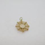 Sterling Silver Spider In Web Charm Or Pendant Vintage c1970s