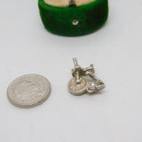 Sterling Silver Spinning Wheel Charm Pendant Vintage c1970