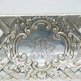 George III Sterling Silver Bird & Flower Pattern Fruit Basket Antique 1799