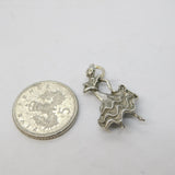 Sterling Silver Flamenco Dancer Charm Pendant Vintage c1970