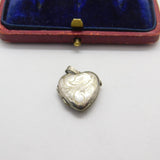 Sterling Silver Pink Lined Openable Locket Charm Pendant Vintage c1970