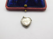 Sterling Silver Pink Lined Openable Locket Charm Pendant Vintage c1970