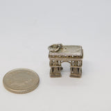 Sterling Silver Marble Arch Charm Pendant Vintage c1970