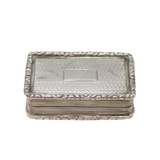 William IV Sterling Silver Floral Pattern Vinaigrette Antique 1832 Birmingham