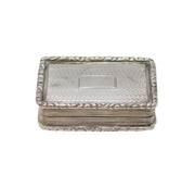 William IV Sterling Silver Floral Pattern Vinaigrette Antique 1832 Birmingham