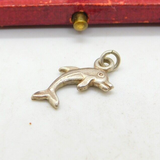Sterling Silver Dolphin Charm Pendant Vintage c1970