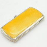 Austro-Hungarian .900 Standard Silver Floral Enamel Cigarette Case Antique c1880