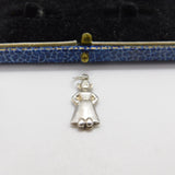 Sterling Silver Elf in a Skirt Charm Pendant Vintage c1970