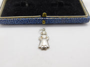 Sterling Silver Elf in a Skirt Charm Pendant Vintage c1970