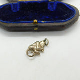 Sterling Silver Little Monkey Figurine Charm Pendant Vintage c1970