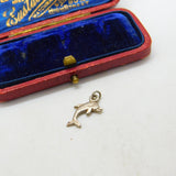 Sterling Silver Dolphin Charm Pendant Vintage c1970