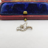 Sterling Silver Ostrich Charm Pendant Vintage c1970