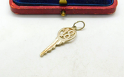 Sterling Silver 18th Birthday Key Charm Pendant Vintage c1970