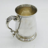 George III Sterling Silver Baluster Pint Tankard Mug Antique 1762 London