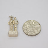 Sterling Silver Wedding Couple Bride & Groom Charm Pendant Vintage c1970