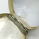 George I Sterling Silver Mounted Cowrie Shell Snuff Box Antique c1720s