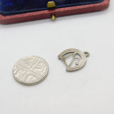 Sterling Silver 21st Birthday Lucky Horseshoe Charm Pendant Vintage c1970