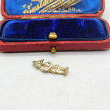 Sterling Silver Gemini Twins Zodiac Charm Pendant Vintage c1970