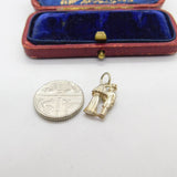 Sterling Silver Wedding Couple Bride and Groom Charm Pendant Vintage c1970