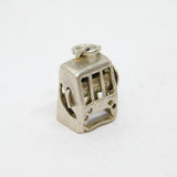 Sterling Silver Slot Machine Charm Pendant Vintage c1970