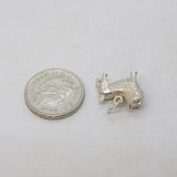 Sterling Silver Westie Terrier Dog Charm Pendant Vintage c1970s
