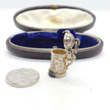 Sterling Silver Beer Tankard Charm Pendant Vintage c1970