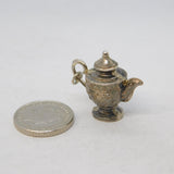 Sterling Silver Teapot Charm Pendant Vintage c1970