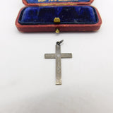 Sterling Silver Crucifix Cross Charm Pendant Vintage c1970