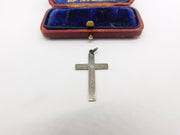 Sterling Silver Crucifix Cross Charm Pendant Vintage c1970