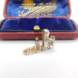 Sterling Silver Family that Live in a Shoe Charm Pendant Vintage c1970