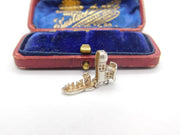 Sterling Silver Family that Live in a Shoe Charm Pendant Vintage c1970
