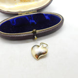 Sterling Silver Abstract Heart Charm Pendant Vintage c1970