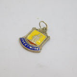 Sterling Silver Prestwick Enamel Shield Travel Souvenir Charm Vintage c1970s