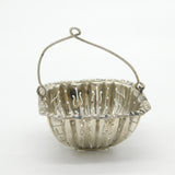 French 19th Century .950 Silver Floral Pattern Spout Tea Strainer Antique c1880