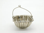 French 19th Century .950 Silver Floral Pattern Spout Tea Strainer Antique c1880