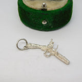 Sterling Silver Flintlock Pistol Charm Pendant Vintage c1970