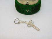 Sterling Silver Flintlock Pistol Charm Pendant Vintage c1970