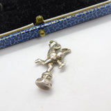 Sterling Silver Eros the Archer Statue Charm Pendant Vintage c1970
