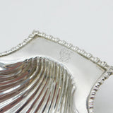 George III Sterling Silver Crested Shell Form Butter Dish Antique c1760s London