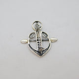 Sterling Silver Rennie Mackintosh Style Floral Brooch Pin Modern c1990