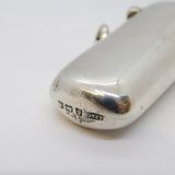Victorian Sterling Silver Long Form Vesta Case Antique 1900 Birmingham