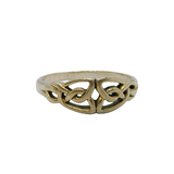 Sterling Silver Celtic Knot Style Studio Band Ring Vintage c1970 Size O