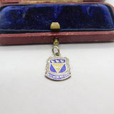 Sterling Silver & Enamel Bognor Regis Charm Pendant Vintage c1970